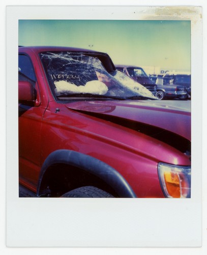 Vintage strano polaroid auto - vintage,