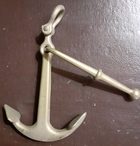 Ancora ottone stile nautico - ancora,