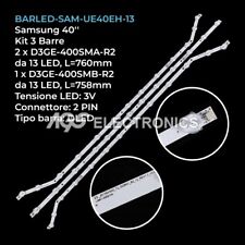 3 BARRE LED PER  TV SAMSUNG 40 POLLICI DA 13 LED TV SAMSUNG D3GE-400