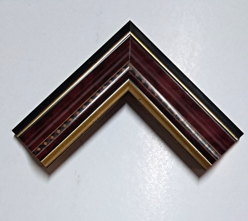 Cornice legno mogano - in,