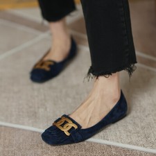 Mocassini Tod's donna vera pelle frange bocca bassa scarpe lusso vecchi soldi