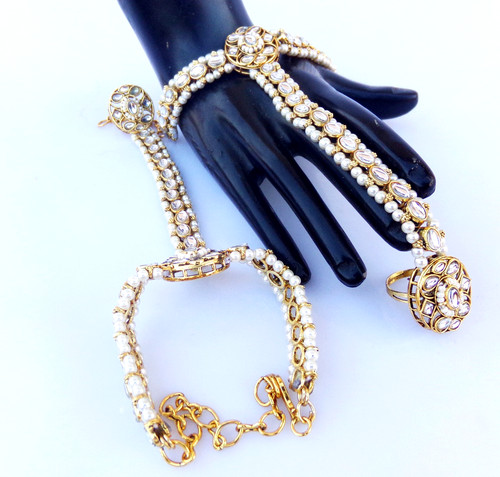 Bracciale anello dita etnico - dita,