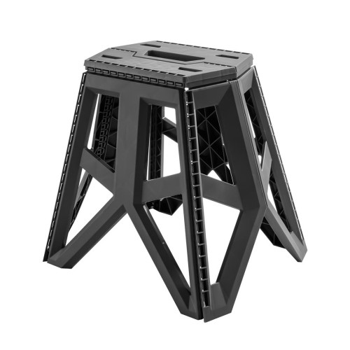 Sgabello pieghevole nero - pieghevole,