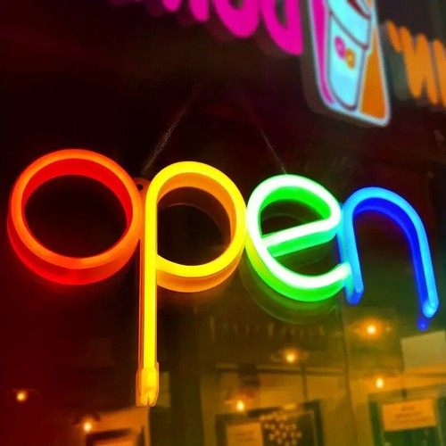 Insegna lampada aperto open - lampada,