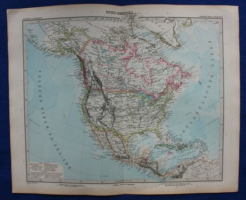 Mappa antica originale - , nord