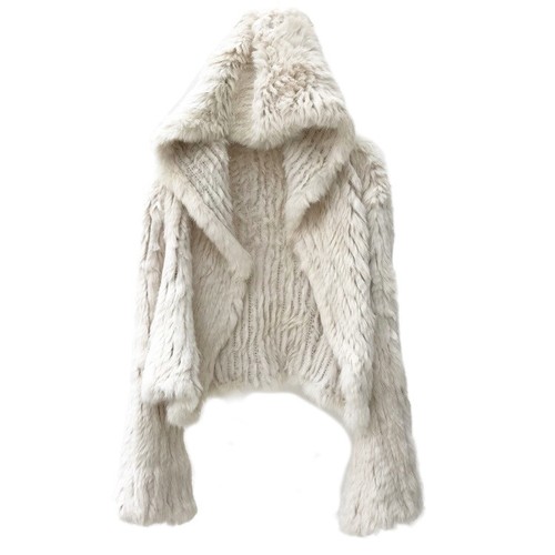 Cappotto donna maglia vera