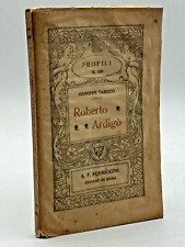 ROBERTO ARDIGÒ G. Tarozzi Profili Formiggini n. 100  Roma 1928