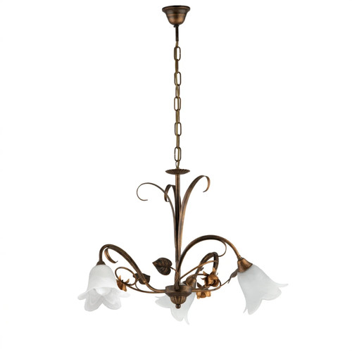 Lampadario arte povera - lampadario, cestino