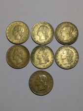 lotto 7 monete 20 lire italia