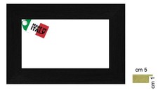 Cornice in legno nera opaca