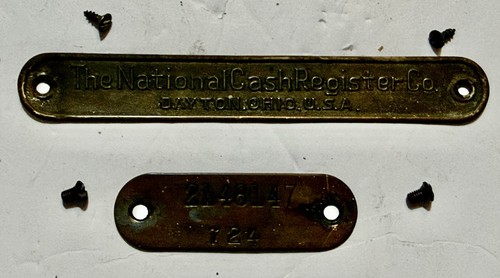 Antica targhetta base - , ottone