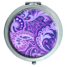 Paisley Motivo Viola Specchio