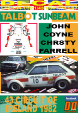 DECAL TALBOT SUNBEAM LOTUS J