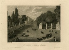 Antique Print-A view of Royal
