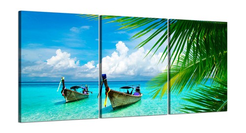 Barche spiaggia tropicale - barche,