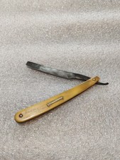Antico Rasoio Caudano In Osso