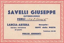 21-45C) TESTATINA SAVELLI GIUSEPPE AUTONOLOGGIO LANCIA ARTENA FORLI'