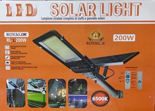 Lampione stradale solare 200w - lampione,