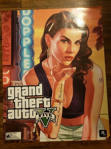 Grand theft auto five poster - theft,