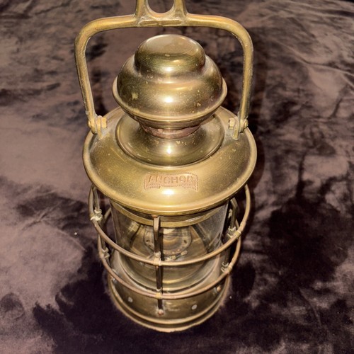 Lampada olio ancoraggio ottone