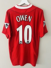 Maillot authentique Home Liverpool 2002/2003 Owen Shirt Maglia jersey Kit