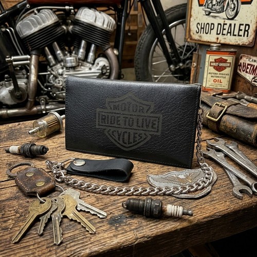 Portafoglio lungo motociclista
