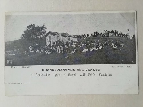 Cartolina grandi manovre - cartolina,