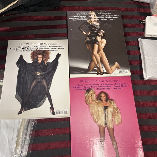 Purple fashion magazine lot - magazine,