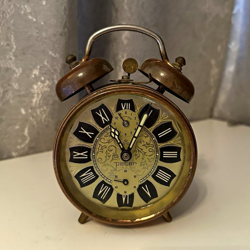 Sveglia vintage peter ottone - vintage,