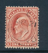 ISOLE FALKLAND, 1904 1d rosso