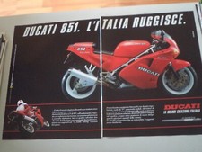 advertising Pubblicità 1990 MOTO DUCATI 851 SUPERBIKE