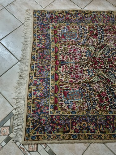 Tappeto persiano kirman laver - tappeto,