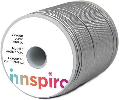 Cordino cuoio metallico - in,