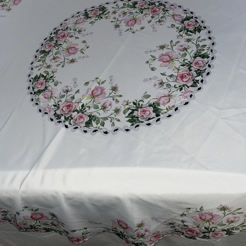 Tovaglia rotonda floreale - , rosa