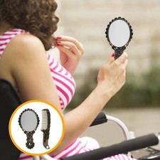  Specchio vintage viaggio specchio trucco retrò specchio viaggio pettine capelli