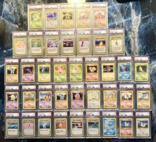 Pokemon 39 Carte Set Base Prima Edizione PSA 9 Rare Italiano 1st Edition