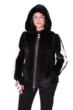 GIACCA PELLICCIA VISONE COAT MINK FUR JACKET NERZ MANTEAU FOURRURE VISON BLACK