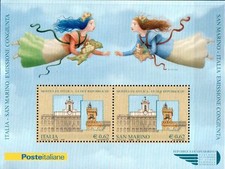 2006 Italia Repubblica Foglietti Le due Repubbliche cong con S. marino