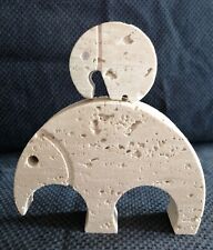 Enzo Mari 2 Tapiri animali in travertino pietra design anni 70 originale Italy