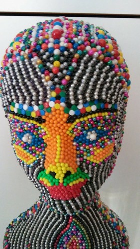 Scultura moderna testa di - moderna.,