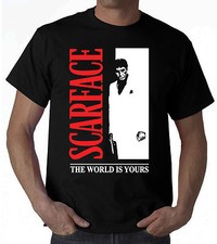 T-SHIRT SCARFACE TONY MONTANA MOVIE FILM AL PACINO DRAMMATICO FINO  5XL XXXXXL