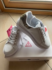 sneakers donna guess n.38 bianche nuove con cartellino