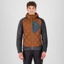 - Karpos Marmarole Up Giacca con Cappuccio Uomo, Mohogany/Woodl. Gray