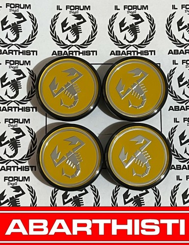 Coprimozzo giallo abarth - coprimozzo,