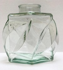 vintage vaso contenitore vetro  soffiato artistico arredo vetrine bar negozio