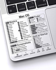 Adesivo MacBook Shortcuts