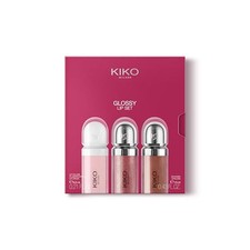 KIKO Milano Glossy Lip Set, Set Makeup: 2 Lucidalabbra Idratanti E 1 (a4x)