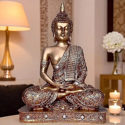 25cm golden buddha statue - 25cm,