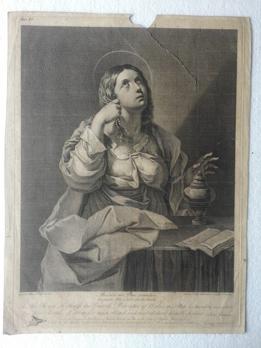 Incisione 1753 santa maria - santa,