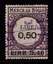 Italy 1920s Marca Bollo .50